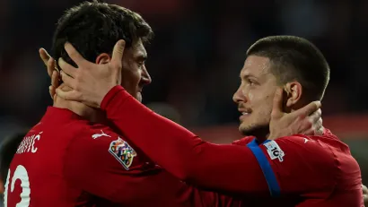 Dušan Vlahović i Luka Jović (Srbija)